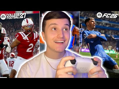 ASMR | 1 Hour Of Sports Gaming 🏈🎮 (NBA2K26, College Football 27, EA FC26)