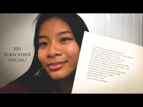 100 Subscribers Special! (I wrote you guys a poem)