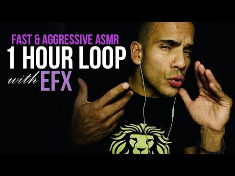 1 HOUR LOOP / EXTREMELY 🔥 FAST 💨 AGGRESSIVE ASMR / WATER 💦 WASH / HAND & MOUTH SOUNDS / WITH EFX