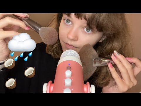 囁き声ASMR - マイクブラシ | ココナッツレイン |