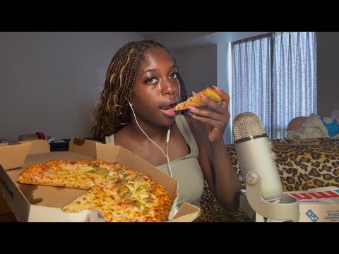 ASMR Dominos Pizza Mukbang🍕 