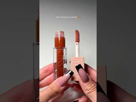 Perfect autumn lipgloss by Maybelline ASMR 🍂 Shade: 028 Maple 🍁 Price: $16.50 cad ✨ #lipgloss