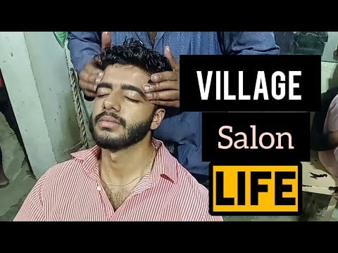 Pakistan village barber | Head Massage - Neck crack ASMR ( Village local barber)
