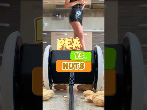 Pea vs. Crunchy Nuts! High Heels Crushing Food! Oddly Satisfying! ASMR