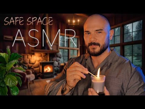 ASMR Personal Attention in your Cozy Cabin - Gentle Sleep Whispers | Rain & Fireplace Sounds