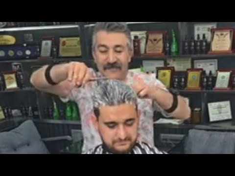 ASMR Münür Önkan kanalı canlı yayındaHAIR AND BEARD TRIMMING AND MASSAGE WITH MUNUR ONKAN