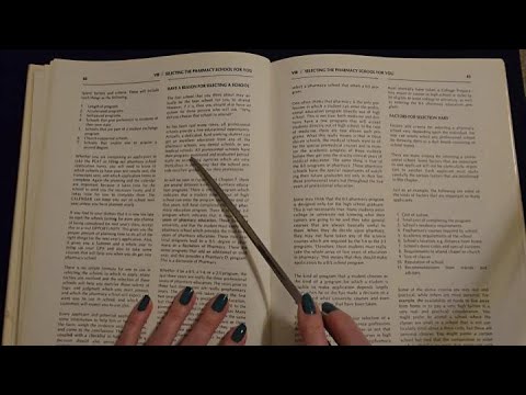 ASMR | Let Me Bore You to Sleep | Reading About Pharmacy School (Whisper)