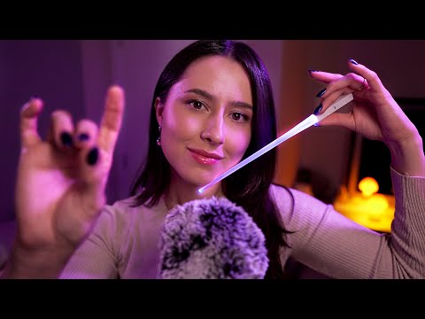 ASMR Plucking to help you relax RIGHT NOW 🤏 mouth sounds, visual, light, scissors, hand movements 🇧🇷