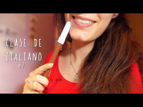 ♡ ASMR español ♡ CLASE DE ITALIANO #2