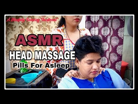 ASMR Head Massage As a Pills Of Asleep || Stress Free || Indian BeauticiaN DoLL #asmr #headmassage