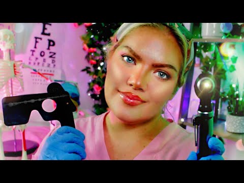 ASMR Brain Melting Medical Exam (Eye & Ear Inspection, Orbital Exam, Hearing Tests)