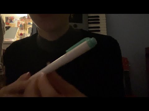 asmr doodling on your face with markers