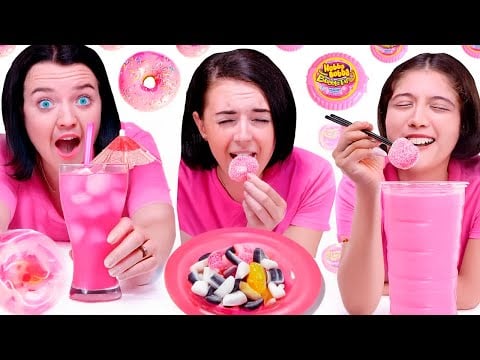 ASMR 🍬 the Ultimate Pink Candy Mukbang: Asmr Bliss Awaits! 🎉 Best Compilation