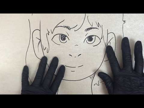 LATEX GLOVES ✋🤚  Kisses all over your face 💋 💋 WHISPER and PAPER KISSES 👄✂🎧 [[ASMR]]