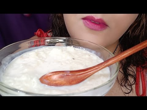 ASMR Comiendo Arroz con leche