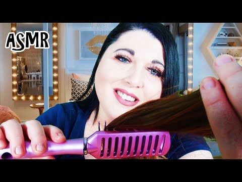 ASMR Brushing Your Hair Before Bed Roleplay (Hair Play, Personal Attention)