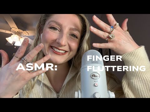 finger fluttering ASMR | + ring sounds