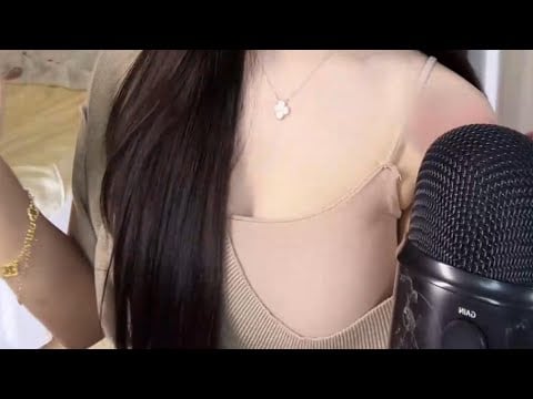 ASMR Roleplay | Cosplay Girlfriend 💅 Accent + Long Nails Scratching + Mouth Sounds (Sleep Calm)