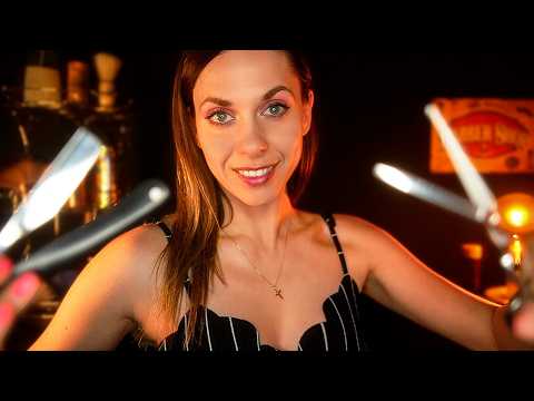 ASMR Realistic Barbershop Roleplay 💈 Haircut, Shave & Scalp Massage (Tingly)