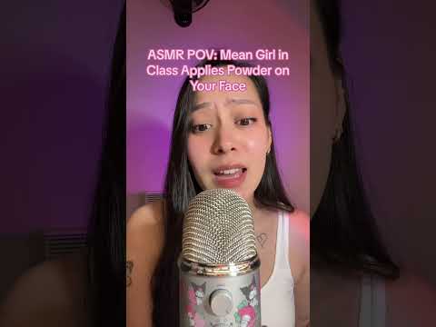 ASMR POV: mean girl applies powder on your face