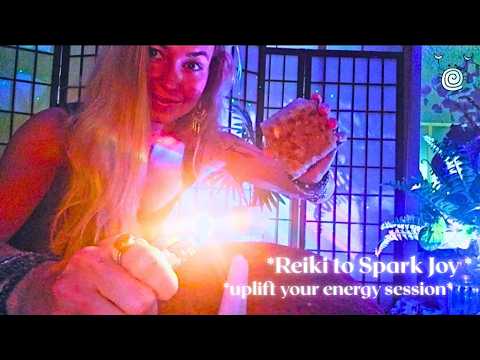 Reiki to Spark Joy 💫 ASMR Energy Cleanse + Crystal Healing for Positive Vibes & Anxiety Relief