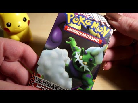 Binaural 3D ASMR/Whisper. Opening a Pack of Pokémon Cards (English/German)