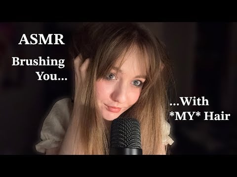(ASMR) Close Up Mic Brushing (With Real Hair)