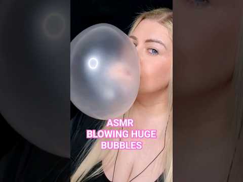 ASMR BUBBLE GUM FUN 🥳 #shorts #asmr