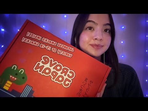 ASMR ~ Eating a Crave Japan Box!