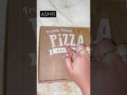 Tapping & Tracing on Pizza Box #asmrshorts #asmr #asmrtapping