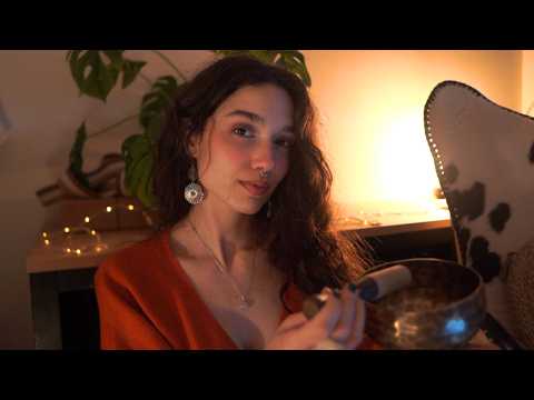 ASMR Música para dormir | Koshi Bell, susurros, cuenco tibetano, palo de lluvia... 🕉
