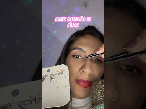 ASMR EXTENSÃO DE CÍLIOS 👁️👁️ #asmr #asmrvideo #asmrroleplay
