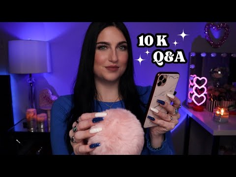 ASMR | 10K Q&A 💙 (Pure Whisper Ramble)