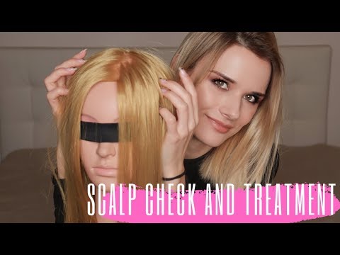 |ASMR| SCALP CHECK AND TREATMENT + HAIR TREATMENT