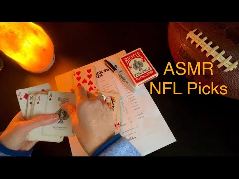 NFL Week 3 Picks ~ No Frills ASMR Football Talk plus Card Shuffling