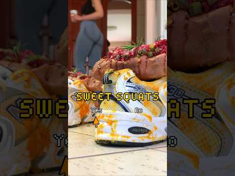 Bare Feet Crushing Food in NEW Sneakers! Oddly Satisfying ASMR