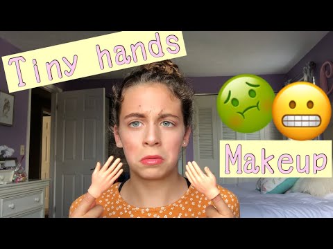 TINY HANDS MAKEUP CHALLENGE!!!(ewww...😬)