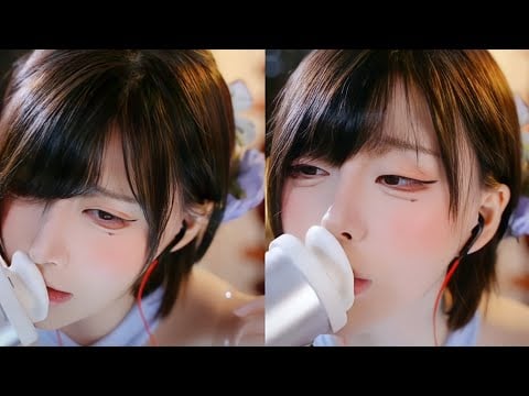 ASMR relax shop I 颜面崩坏 口腔音 吃耳朵 捂耳 微表情💗💗