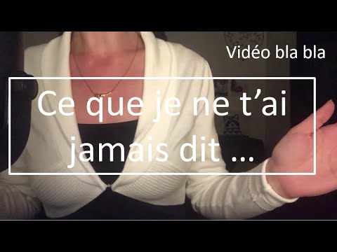{ASMR} Ce que je ne t'ai jamais dit ....