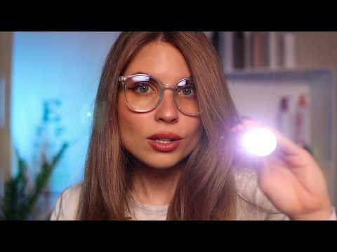 ASMR EYE EXAM *Light Triggers,Vision Tests,Color Blindness* Medical Roleplay