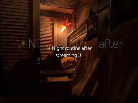 Night routine after streaming✨ #asmr #vlog #cleaning