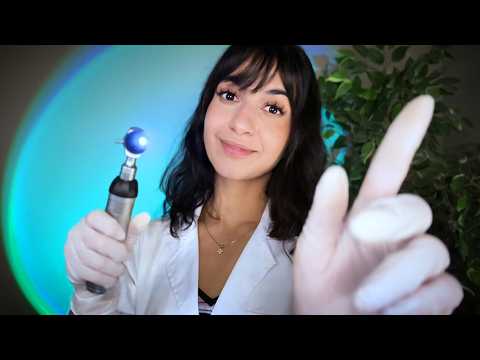 ASMR Eye & Ear Exam 👁️👂 (Otoscope + Ophthalmoscope)