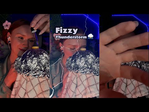 ASMR 😴 Fizzy Thunderstorm ⛈️