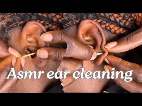 ASMR DEEP EAR CLEANING AND PICKING FOR RELAXING SLEEP, SOFT WHISPERS