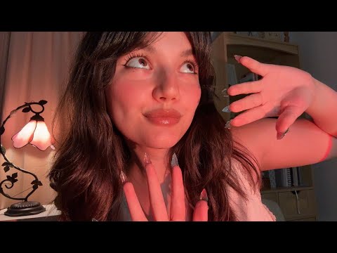 ASMR | Lofi Hand Movements and Hand Sounds With and Without Lotion ( Rambles + Mouth Sounds )