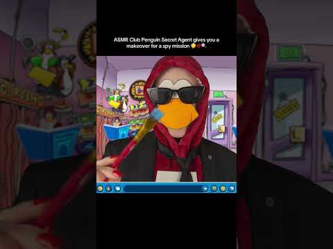ASMR Club Penguin Secret Agent gives you a makeover for a spy mission 🤫💋🔍