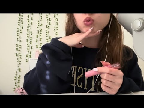 ASMR | lip gloss, mouth sounds, soft spoken | custom for jose
