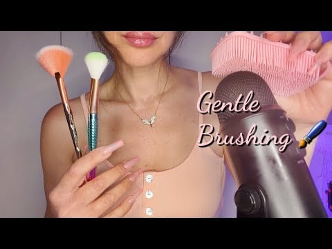 ASMR Brushing You Into a DEEP Sleep 🖌️✨ (Gentle Camera & Mic Brushing)