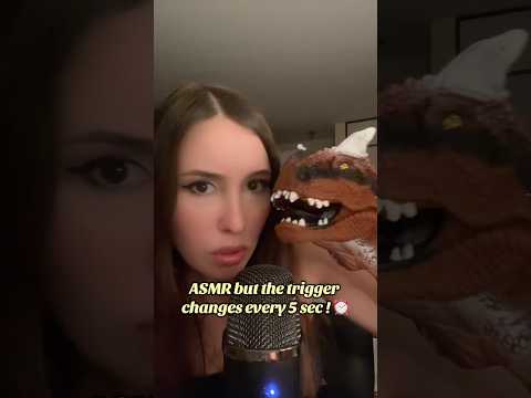 ASMR but the trigger changes every 5 sec⏰! #asmr asmrtriggers #relaxingvideos