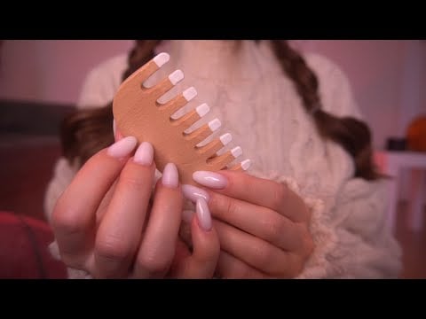 ASMR • Positive Affirmations • Comforting You to Sleep 💕 Brushing hair | Scalp & Neck Massage
